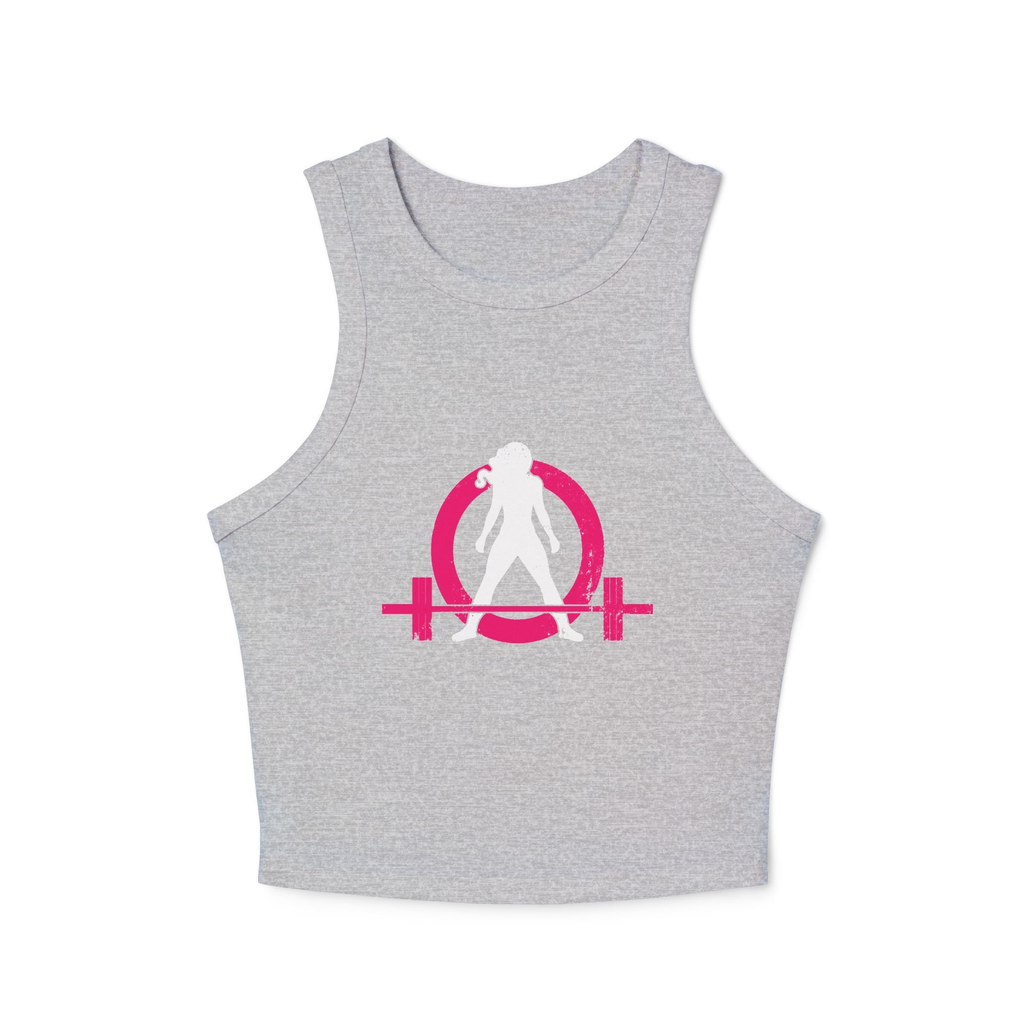Women's Micro Rib Racer Tank Top - Classic Logo
