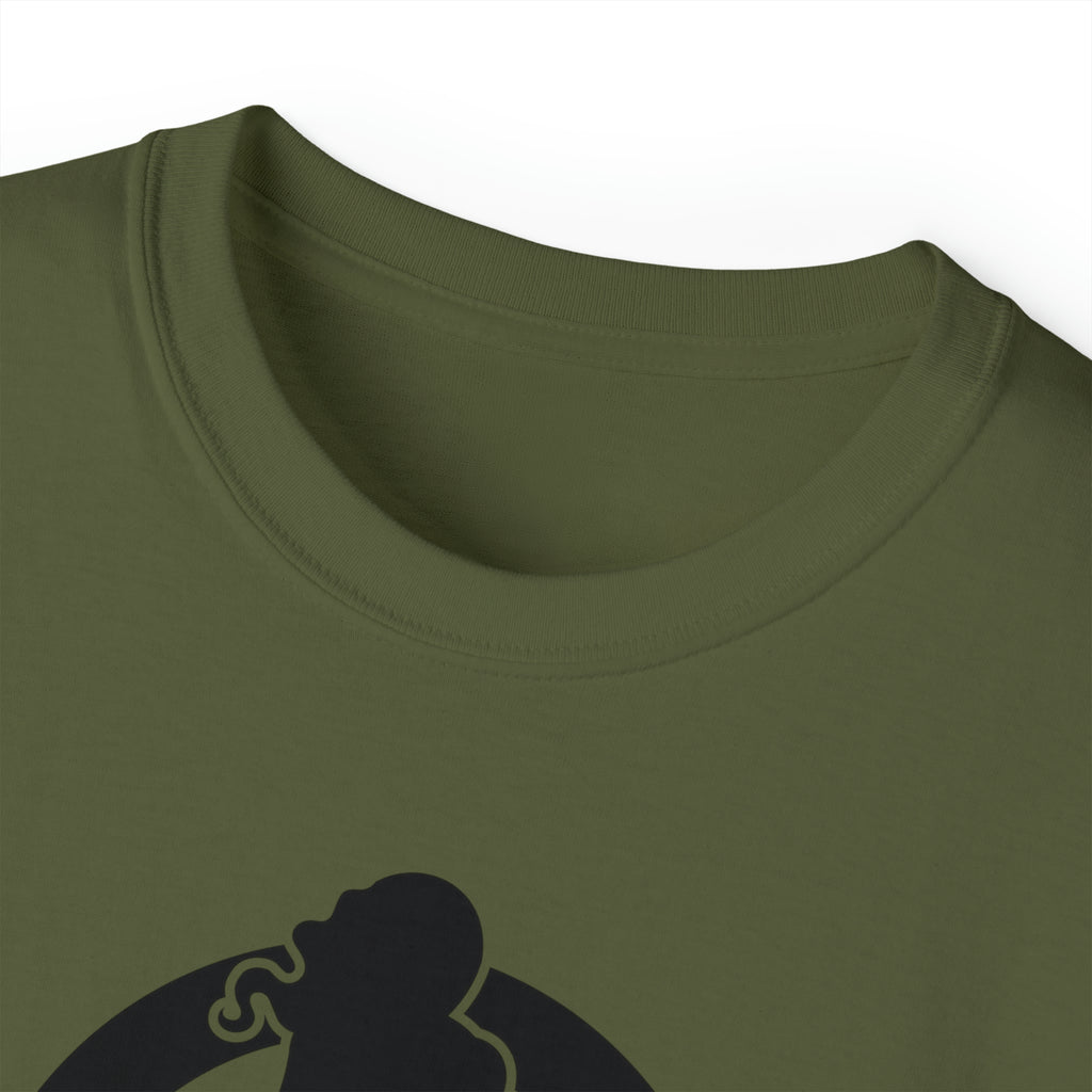 Classic Logo Black - Unisex Ultra Cotton Tee - Plain Back