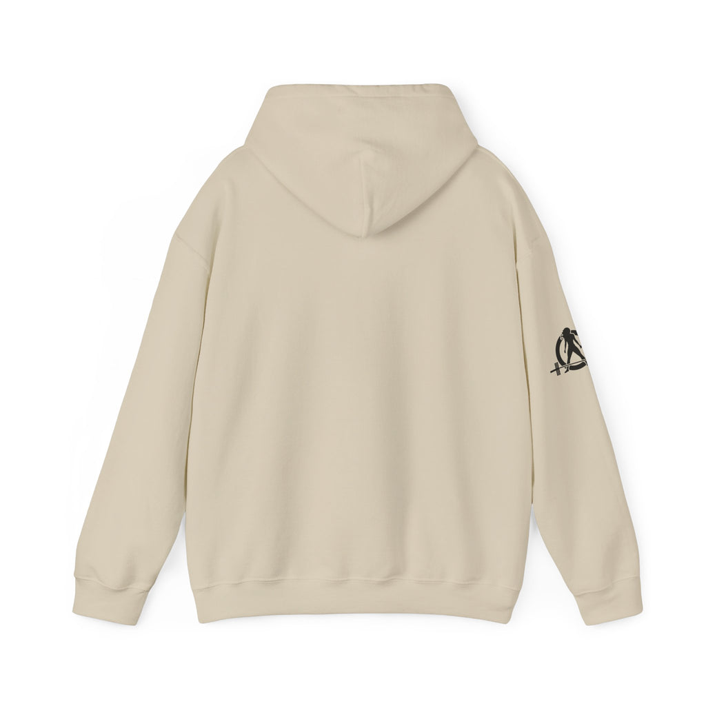 USA Barbell - Unisex Heavy Blend Hooded Sweatshirt  - Front White Logo