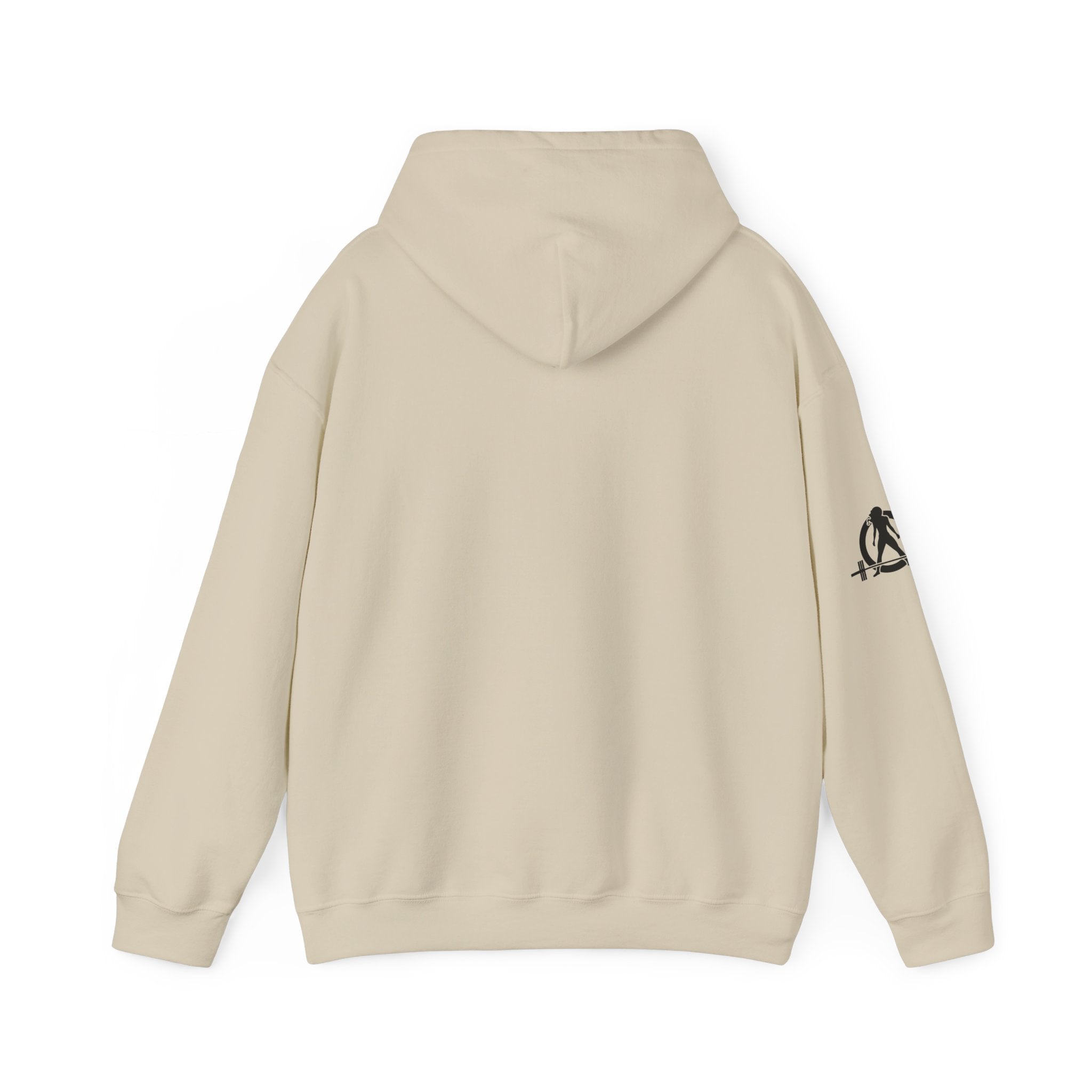 USA Barbell - Unisex Heavy Blend Hooded Sweatshirt  - Front White Logo