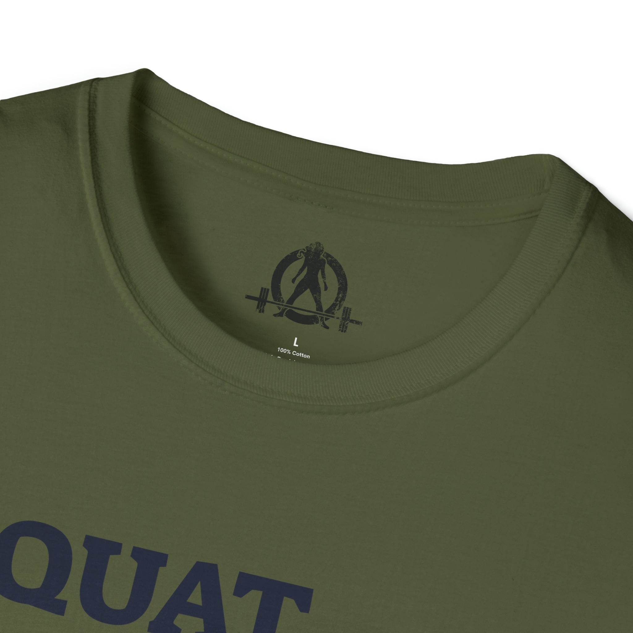 Squat Bench Deadlift Repeat - Unisex Softstyle T-Shirt - Pink - Plain Back