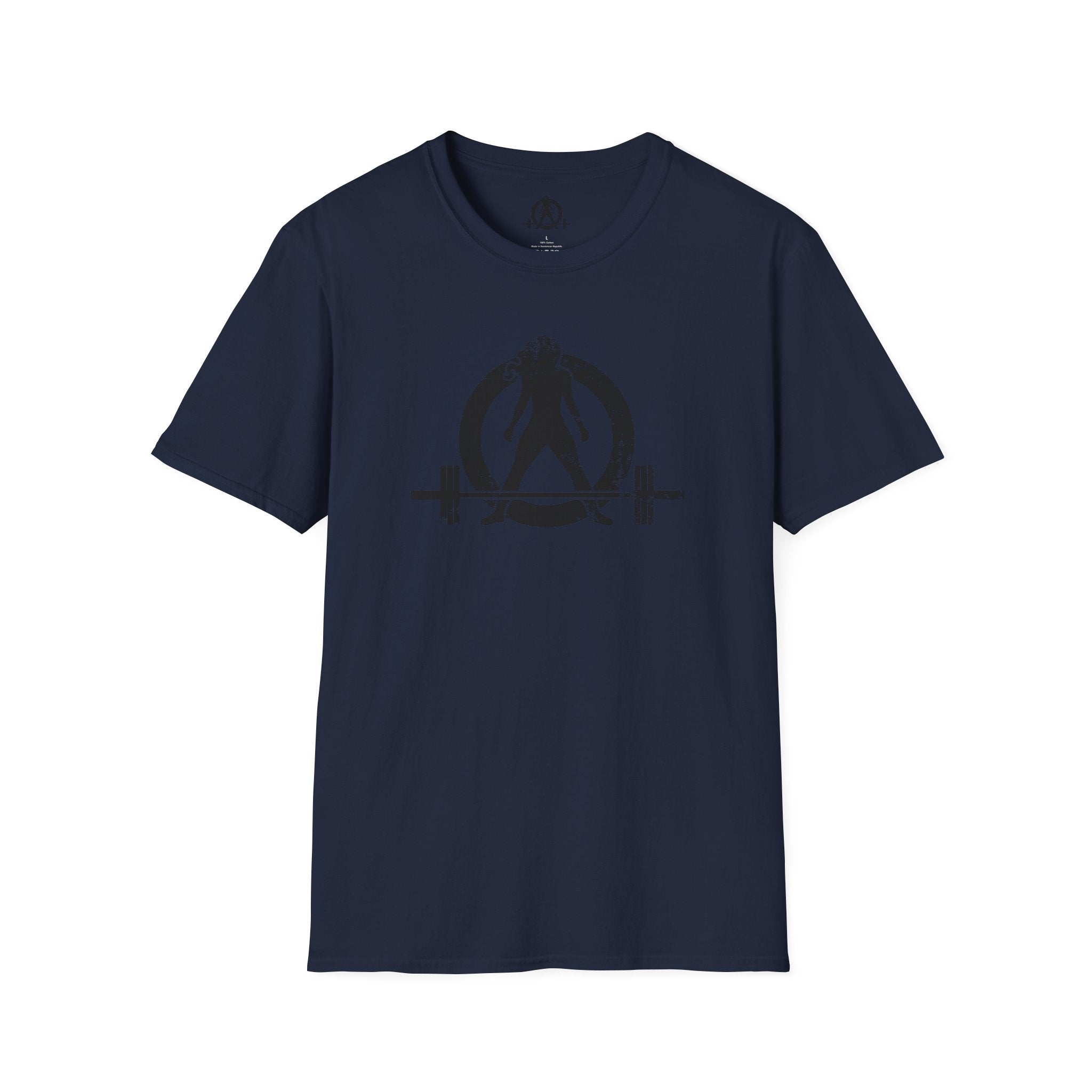 Unisex Softstyle T-Shirt - Black Distressed Logo - Plain Back (BEST SELLER)