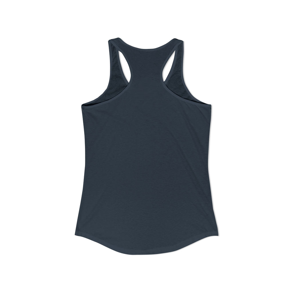 Women's Ideal Racerback Tank - Classic Logo Dark - Plain Back