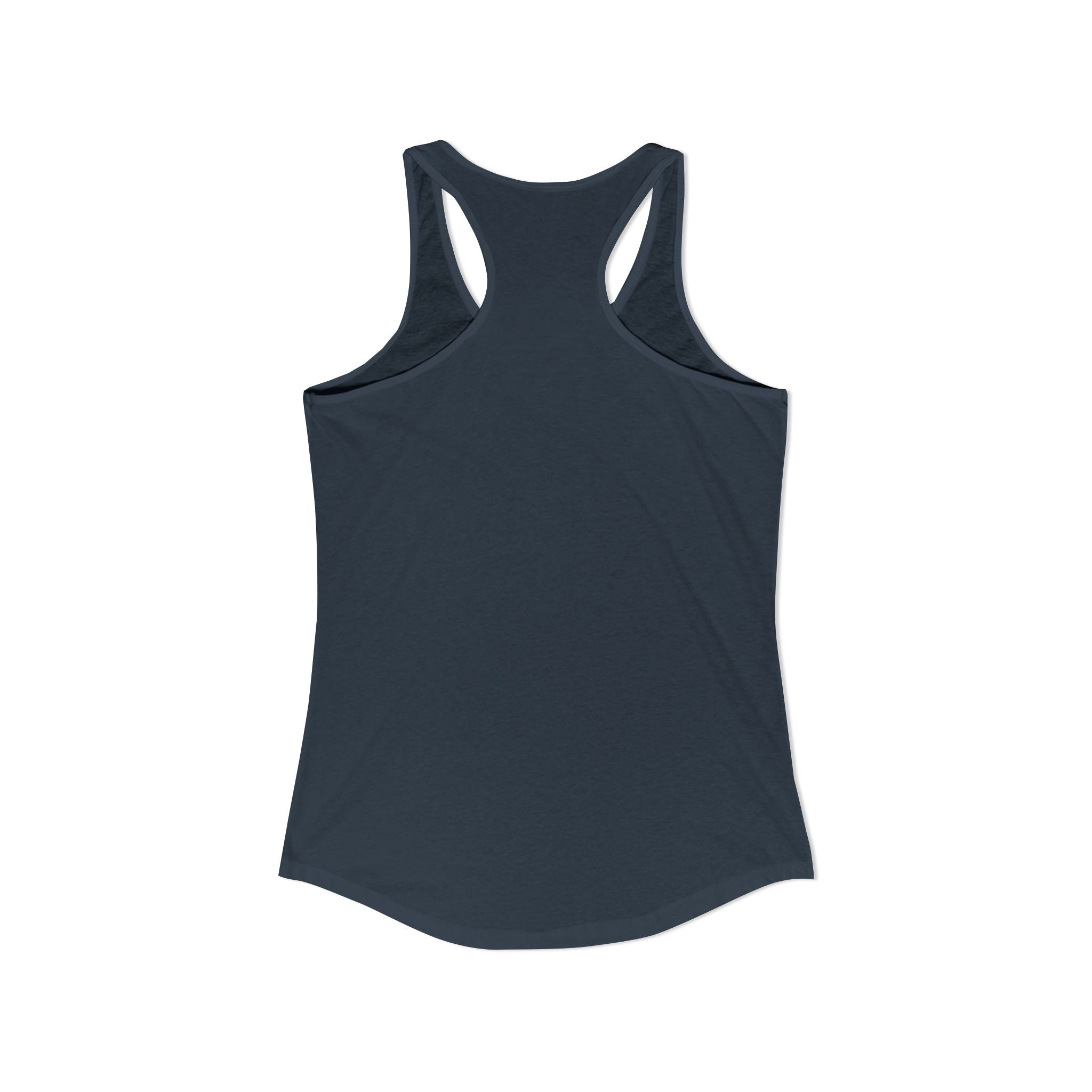 Women's Ideal Racerback Tank - Classic Logo Dark - Plain Back