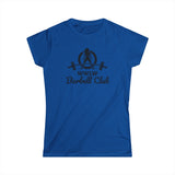Barbell Club - Women's Softstyle Tee - Black Logo - Plain Back