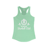 Barbell Club - Women's Ideal Racerback Tank - White Logo