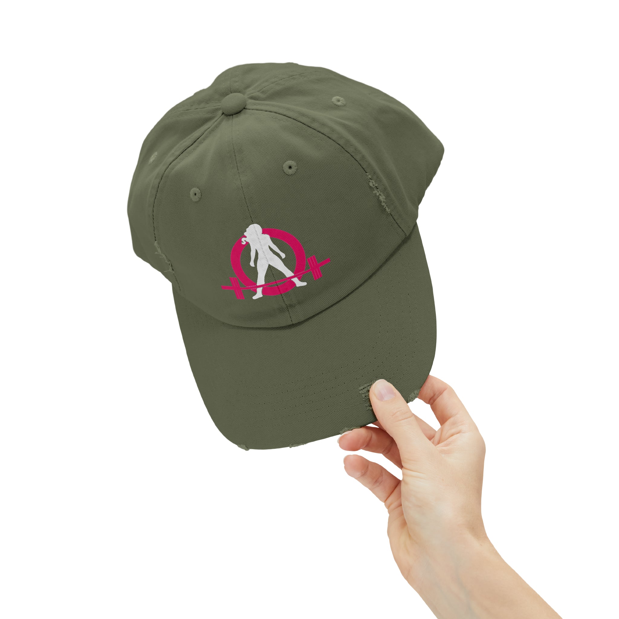 Unisex Distressed Cap - Classic Color Logo
