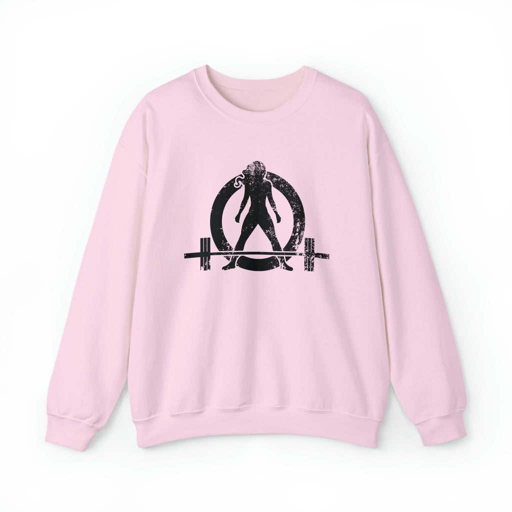 Distressed Logo - Unisex Heavy Blend™ Crewneck Sweatshirt - Black Logo