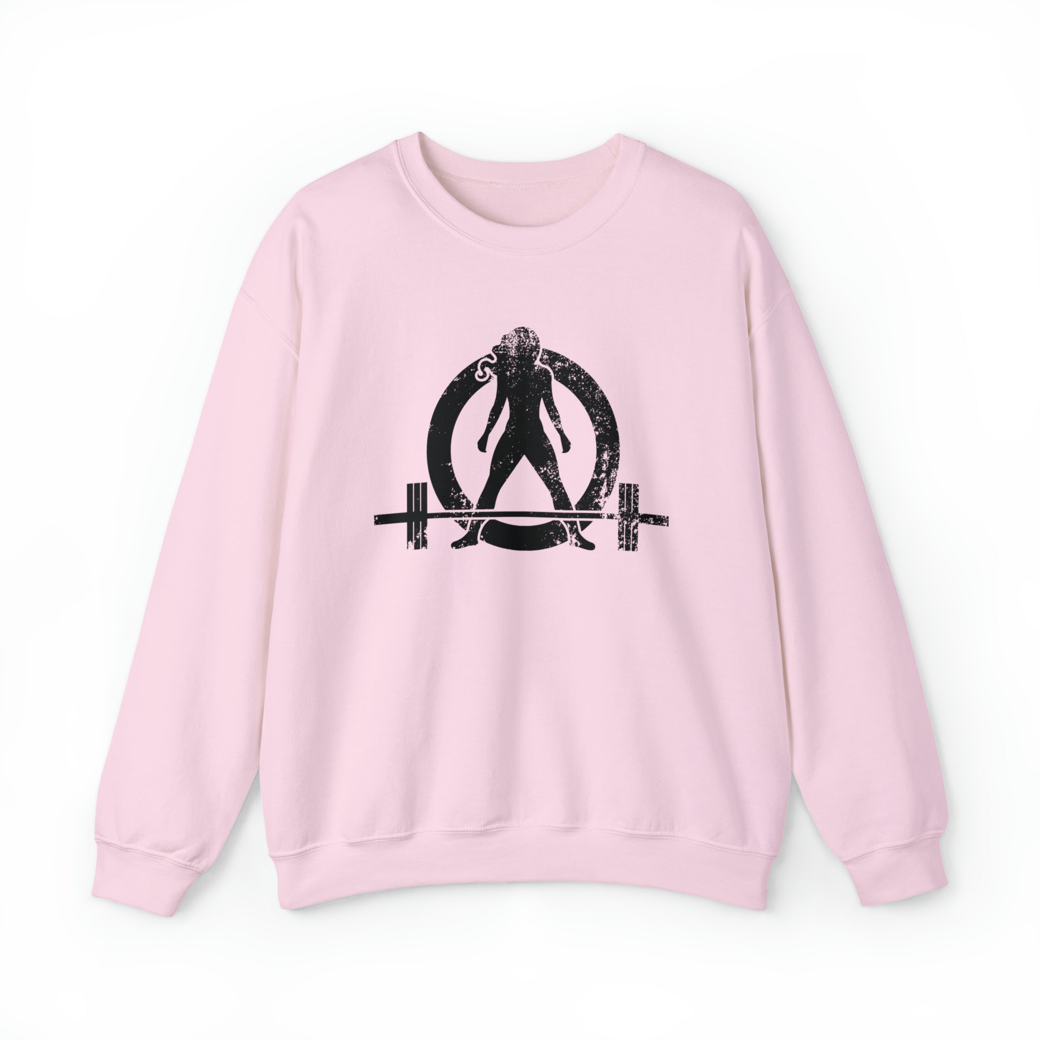Distressed Logo - Unisex Heavy Blend™ Crewneck Sweatshirt - Black Logo