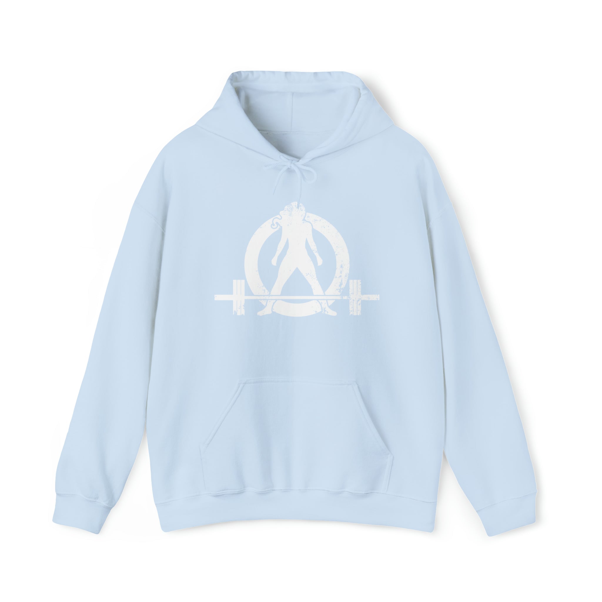 I Could Deadlift You. - Unisex Heavy Blend Hooded Sweatshirt - White Logo on Back