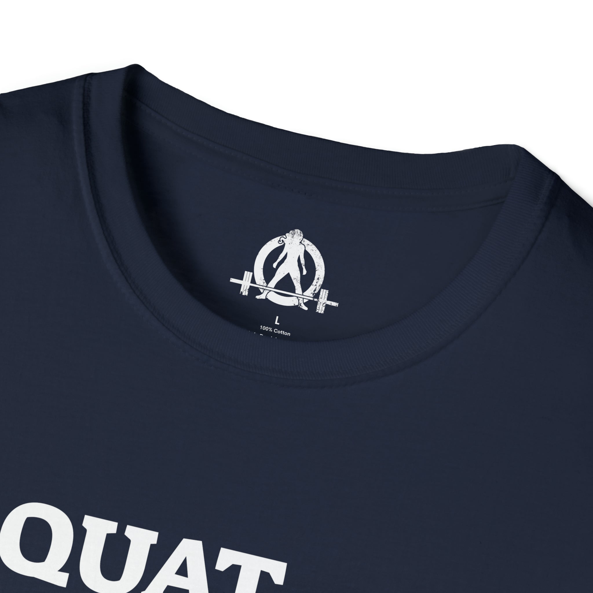 Squat Bench Deadlift Repeat - Unisex Softstyle T-Shirt - Black & Pink - Plain Back