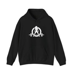 I DON’T WANT TO LOOK SKINNY, I WANT TO LOOK LIKE I CAN KICK YOUR ASS – Unisex Heavy Blend™ Hooded Sweatshirt (White Logo) 🤍