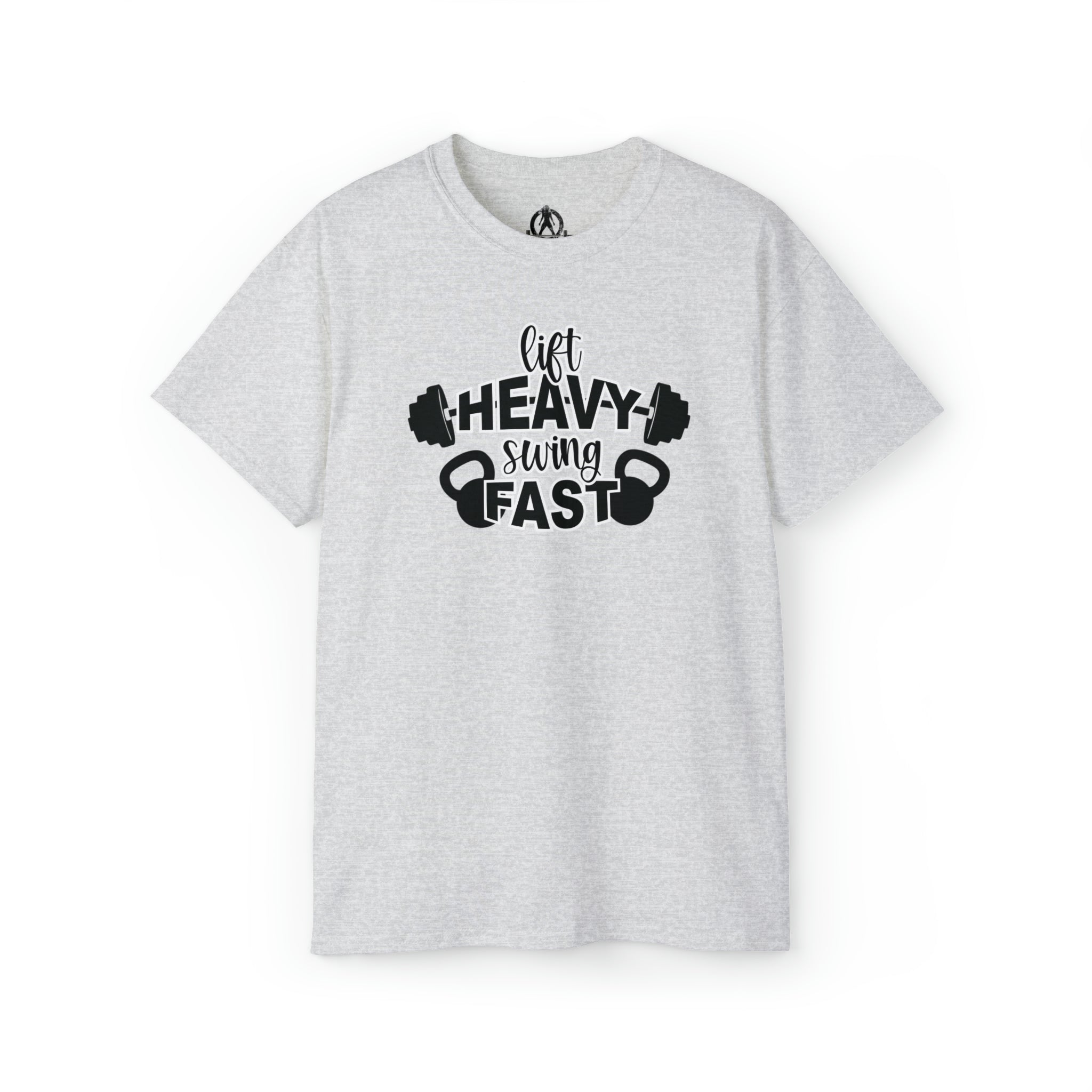 Lift Heavy Swing Fast - Unisex Ultra Cotton Tee - Black Logo
