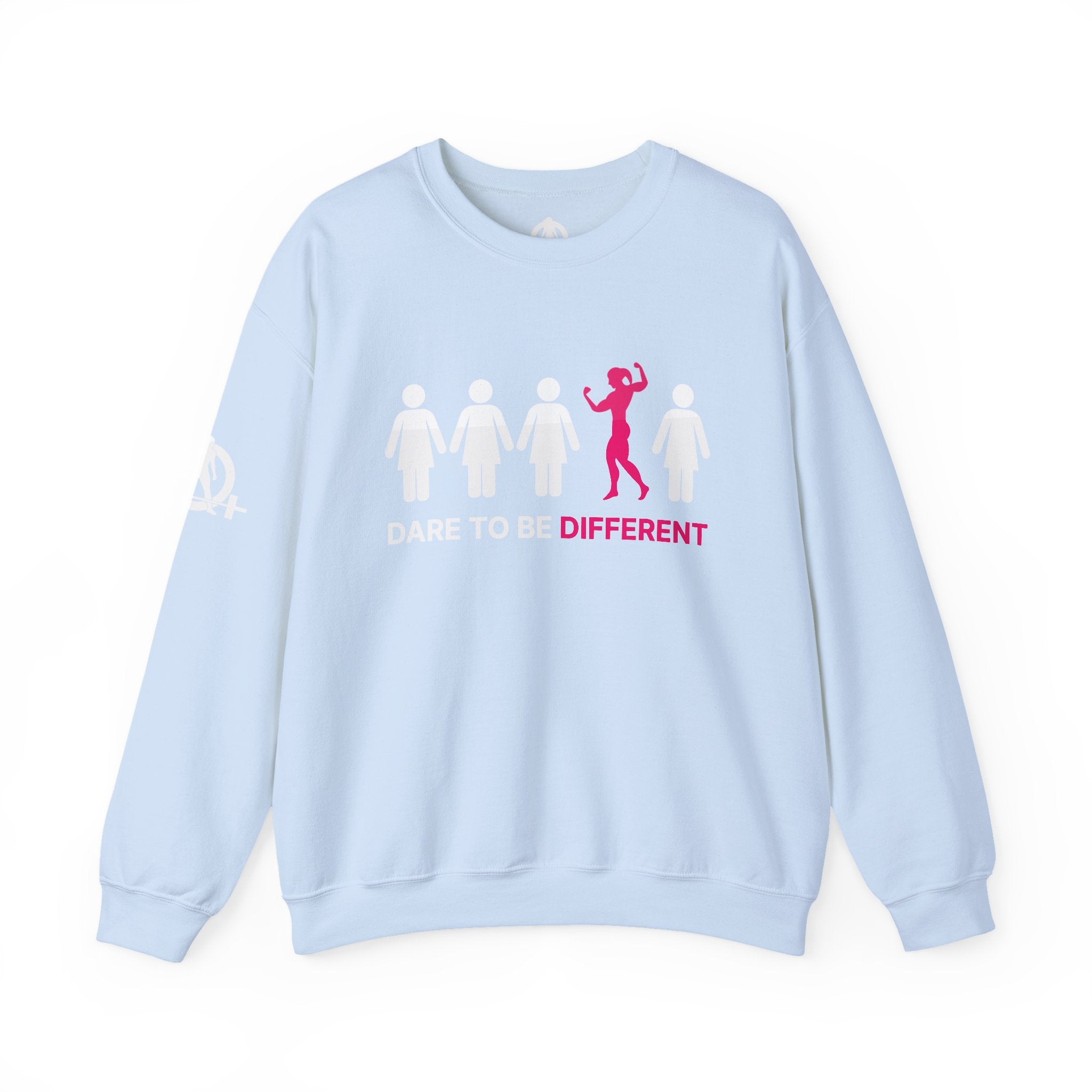 Dare To Be Different - Flex - Unisex Heavy Blend™ Crewneck Sweatshirt - Front  Logo