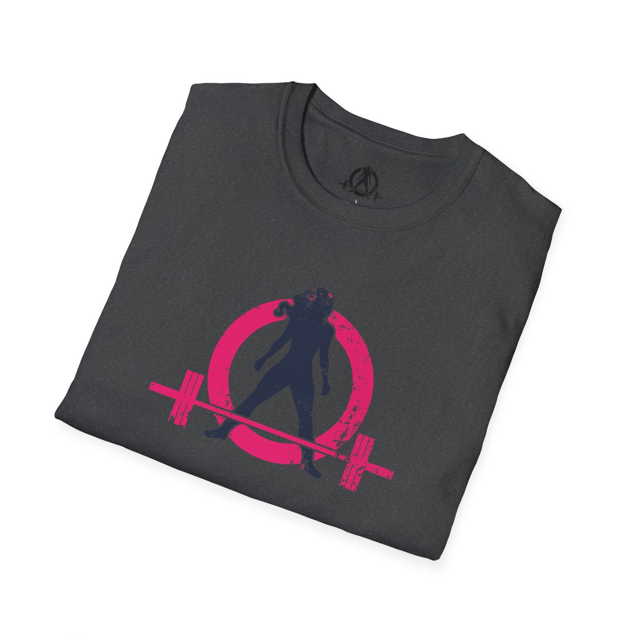 Unisex Softstyle T-Shirt - Inverted Color Distressed Logo - Plain Back (BEST SELLER)