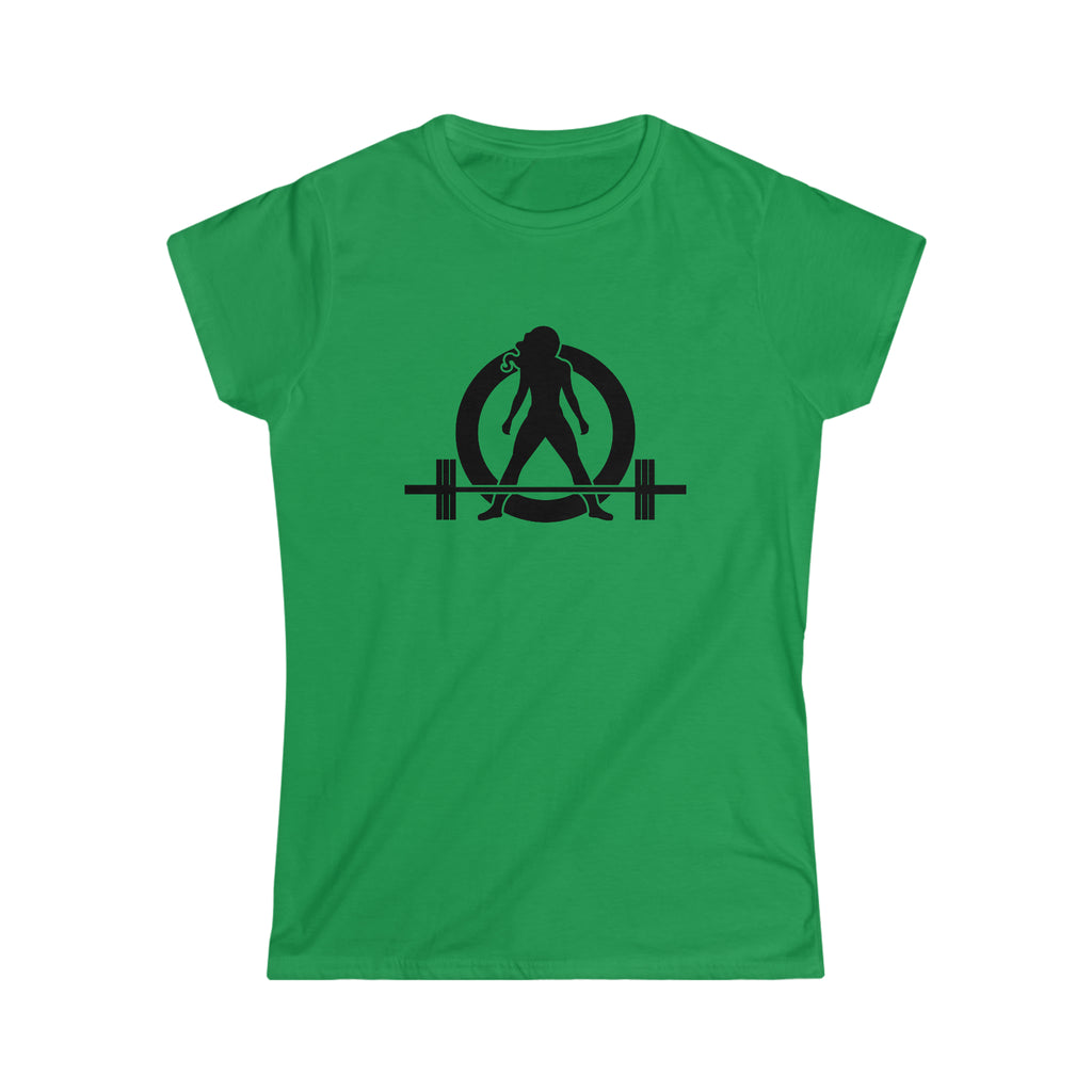 Goal Weight Strong AF - Women's Softstyle Tee - Black Print on Front & Back
