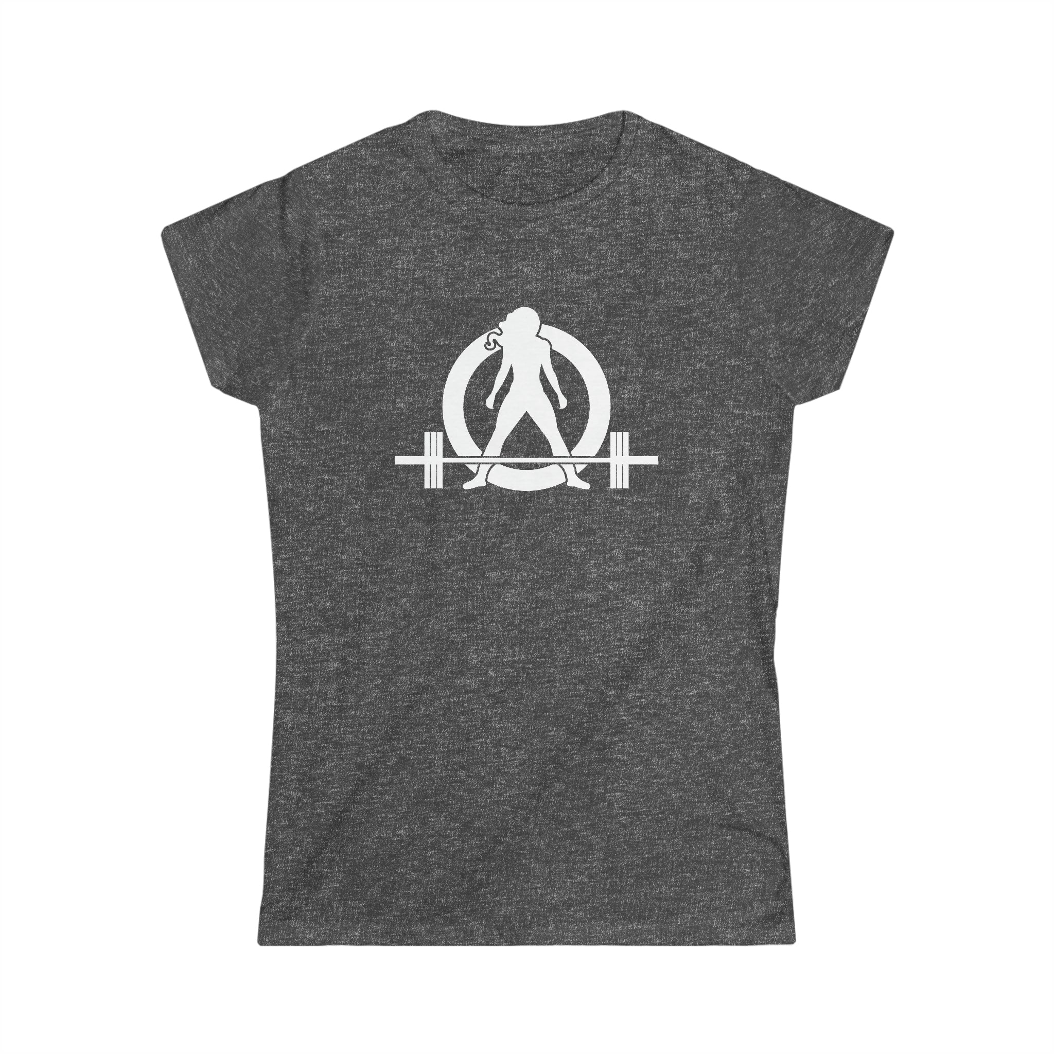 Cardio = Lift Weights Faster - Women's Softstyle Tee - Print on Front & Back