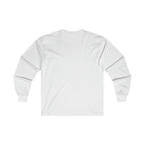 Distressed - Ultra Cotton Long Sleeve Tee - Inverted Color Logo