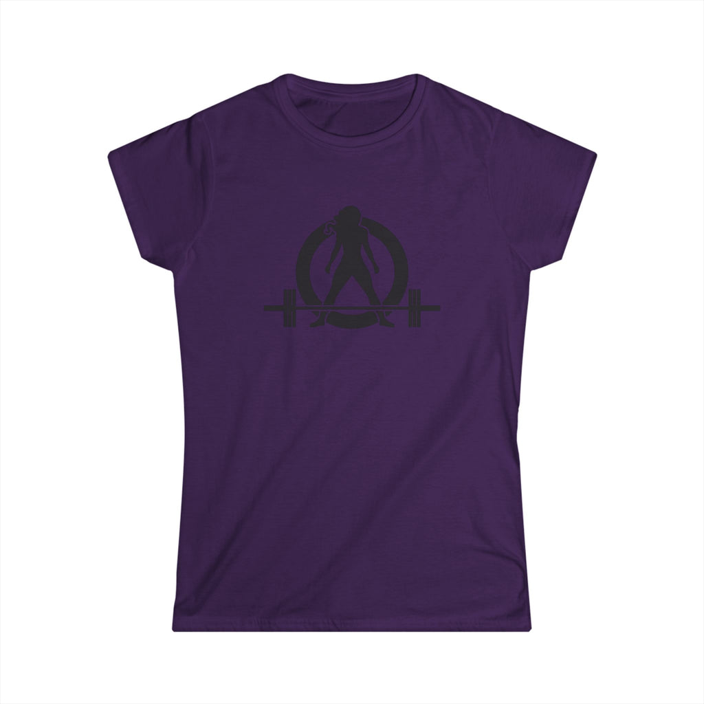 Goal Weight Strong AF - Women's Softstyle Tee - Black Print on Front & Back
