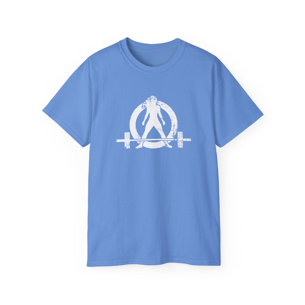 Strong Not Skinny – Unisex Ultra Cotton Tee (White Distressed Logo)