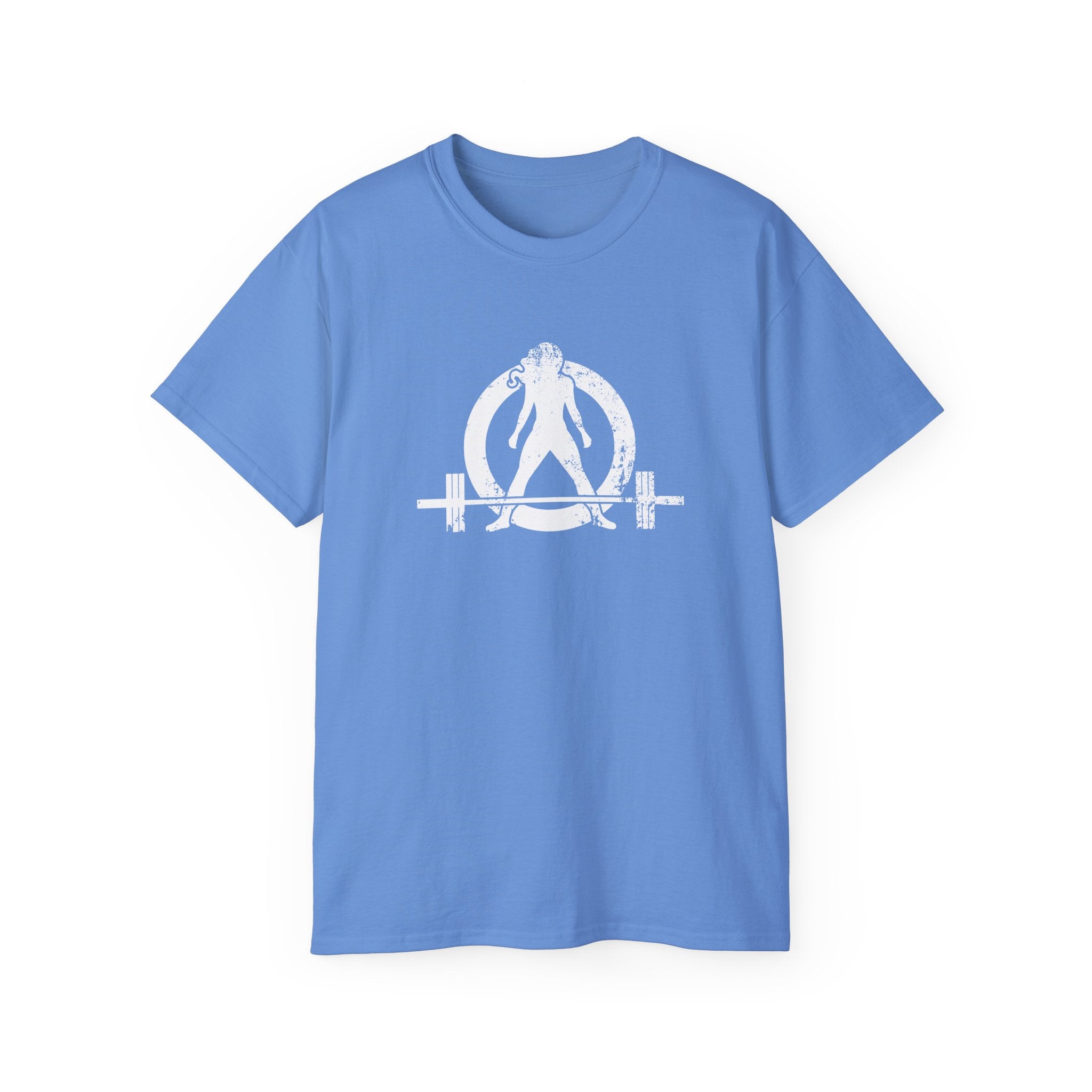 Strong Not Skinny – Unisex Ultra Cotton Tee (White Distressed Logo)