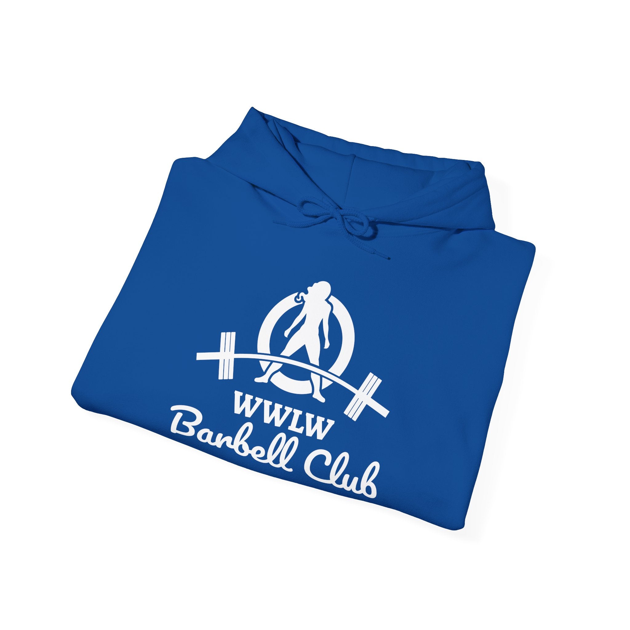 WWLW Barbell Club — Classic Logo Hoodie (White)