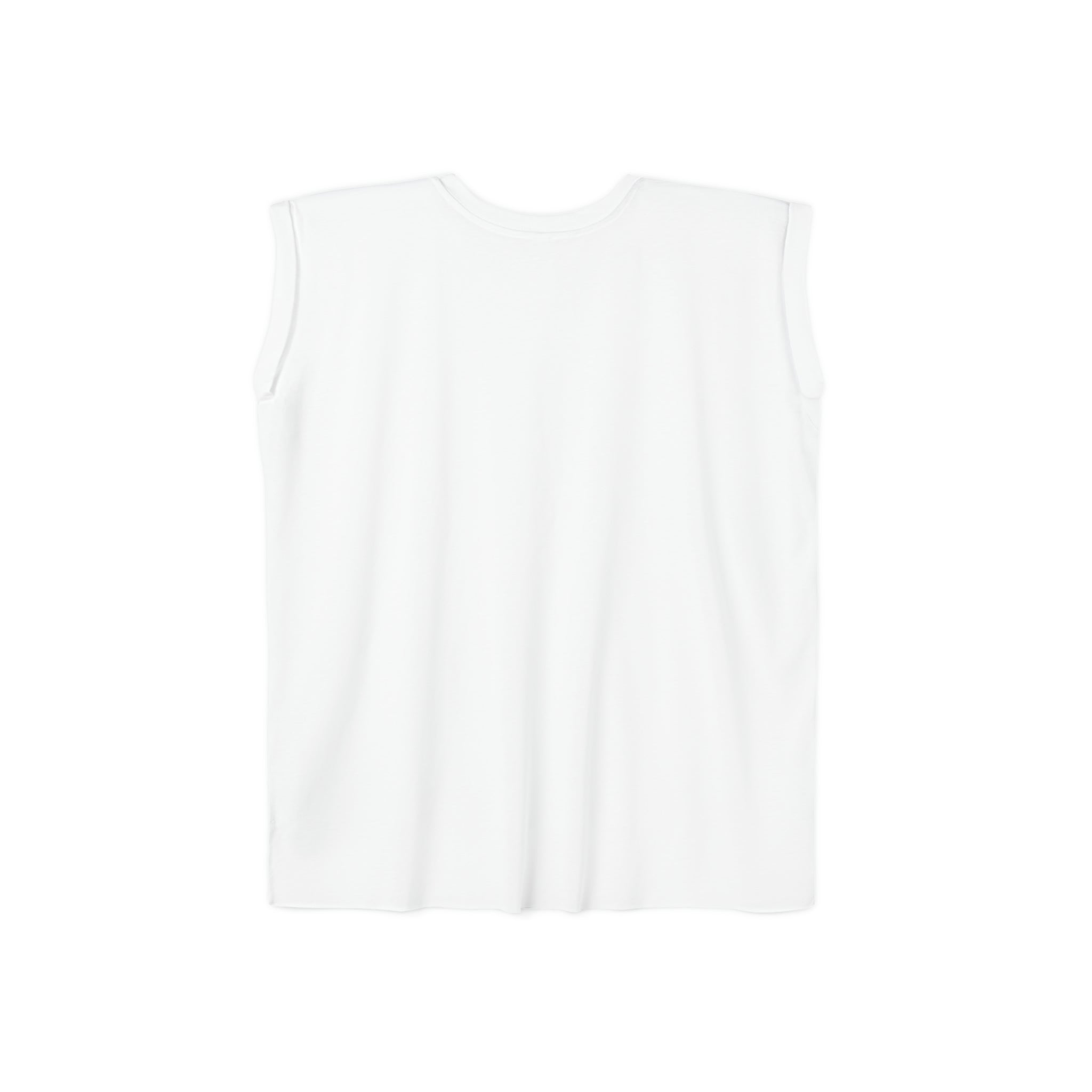 Women’s Flowy Rolled Cuffs Muscle Tee - Light Distressed Logo