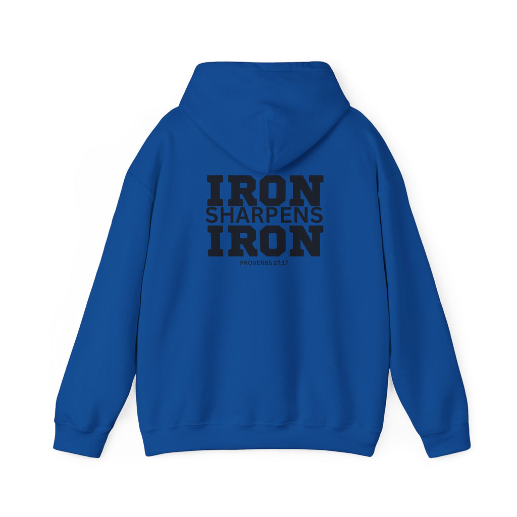Iron Sharpens Iron - Unisex Heavy Blend Hooded Sweatshirt - Black Logo