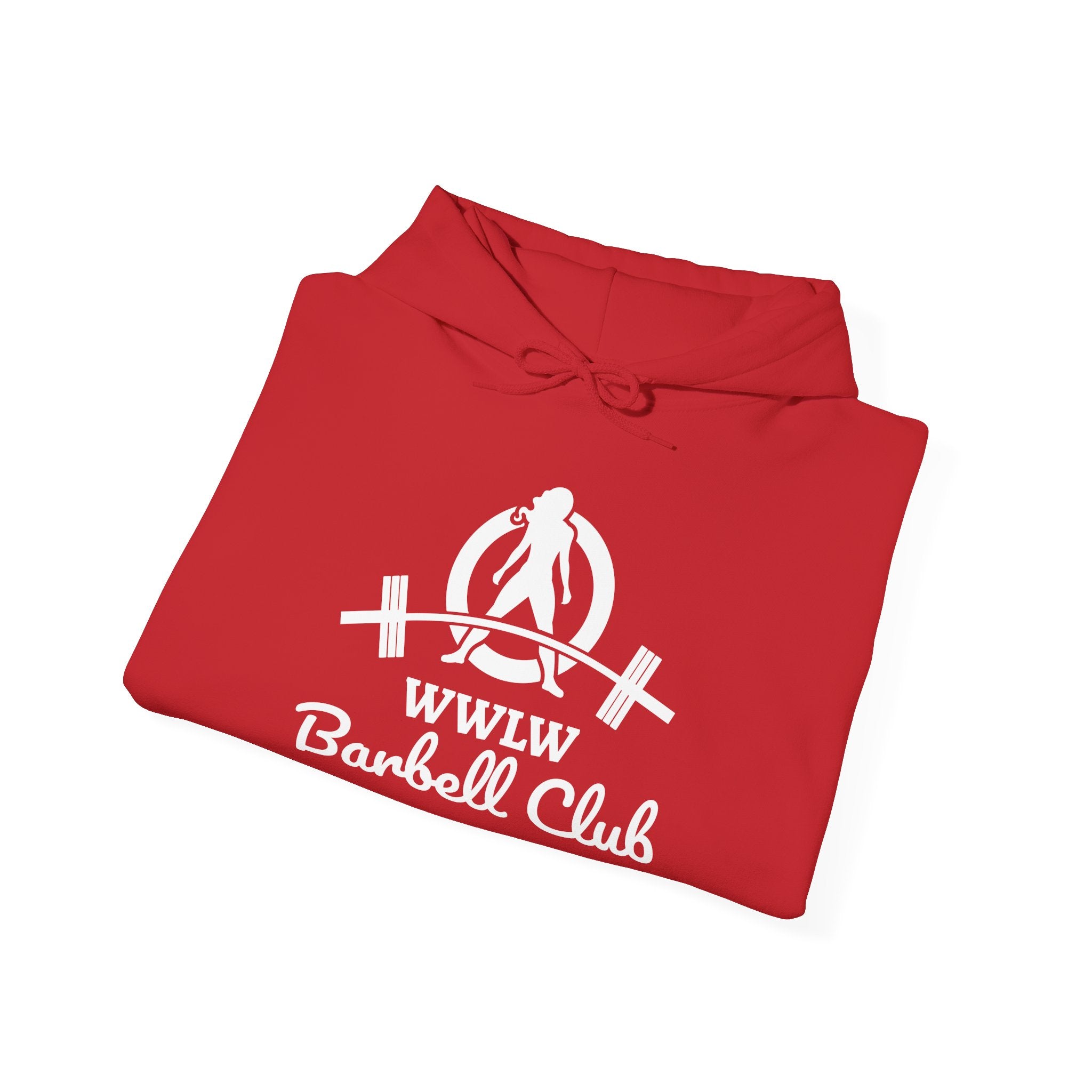 WWLW Barbell Club — Classic Logo Hoodie (White)