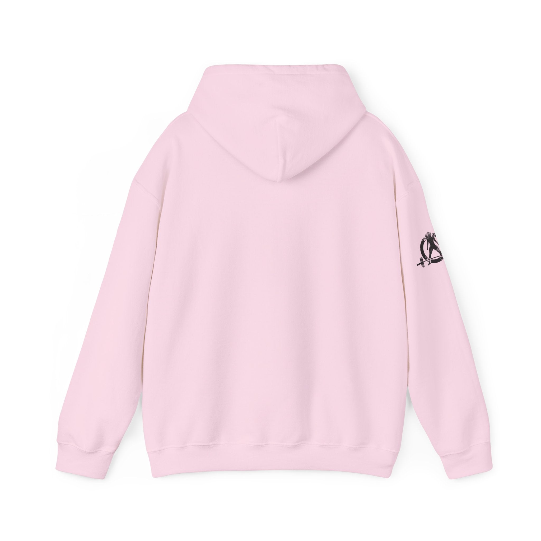 45 + 45 = 135 - Unisex Heavy Blend Hooded Sweatshirt  - Front Black & Shoulder Logo