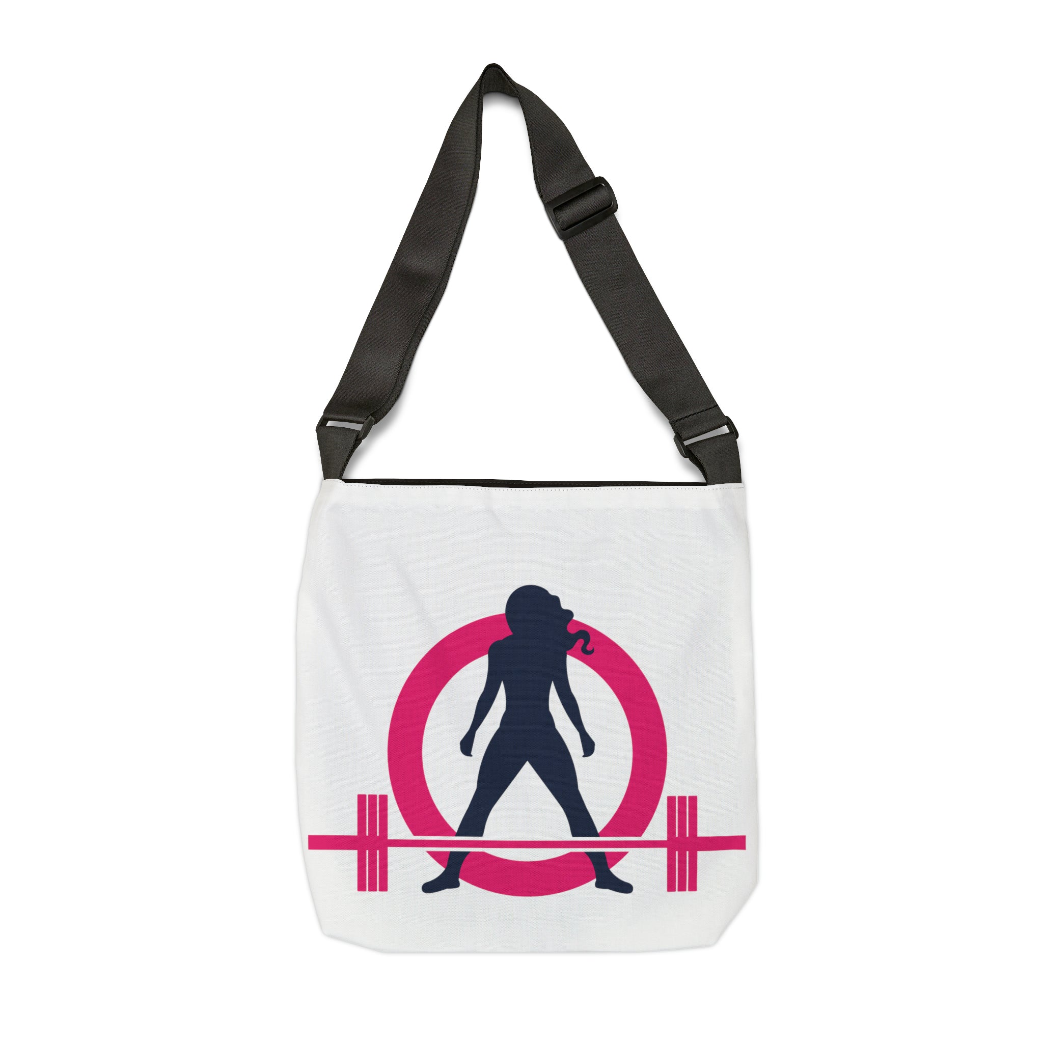 Adjustable Tote Bag (AOP) - Classic White Logo