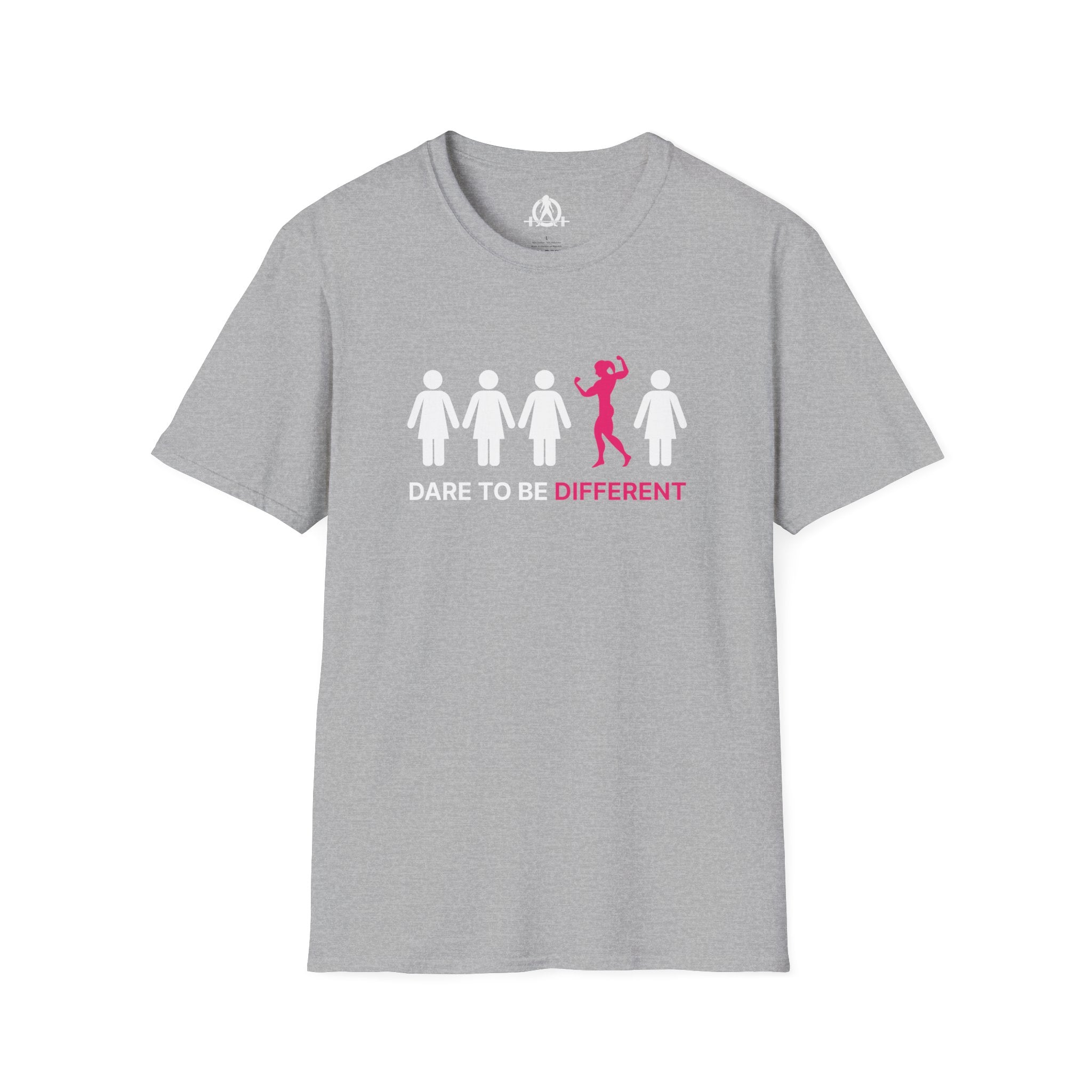 Dare To Be Different - Flex - Unisex Softstyle T-Shirt - Logo Front