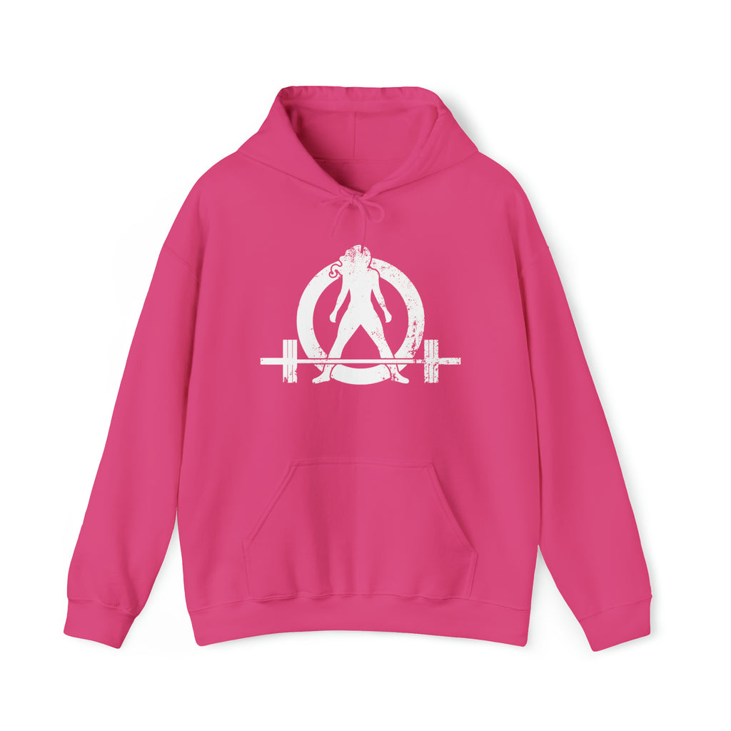 I Could Deadlift You. - Unisex Heavy Blend Hooded Sweatshirt - White Logo on Back