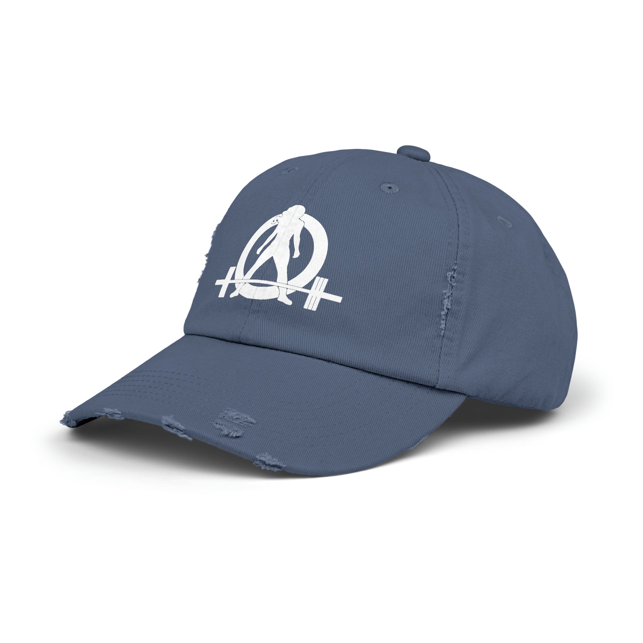 Unisex Distressed Cap - White Distressed Logo