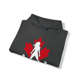 Unisex Heavy Blend Hooded Sweatshirt - Canada Dark Logo - Plain Back