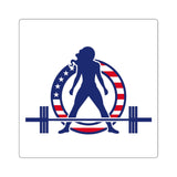 USA Logo - Square Stickers - USA Logo - Classic Light