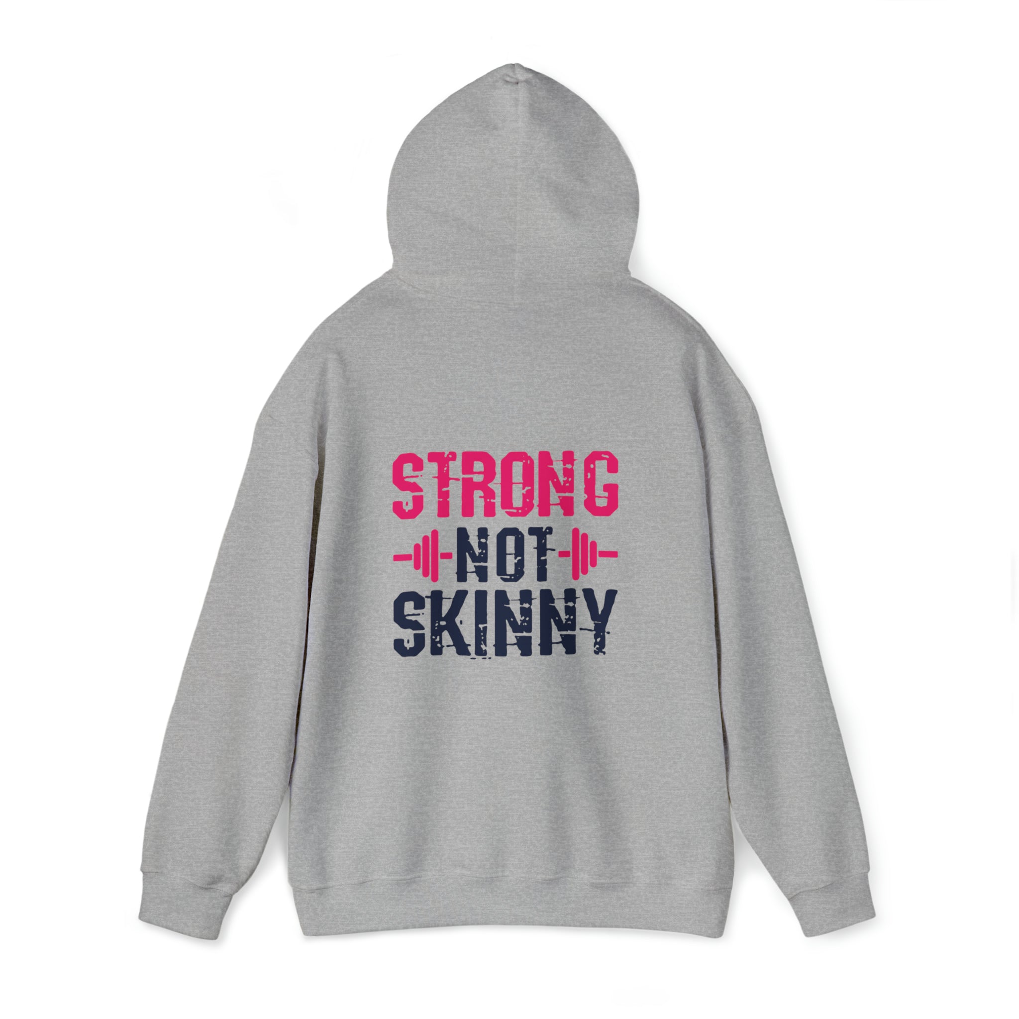 Strong Not Skinny - Pride Color Logo - Unisex Heavy Blend Hooded Sweatshirt