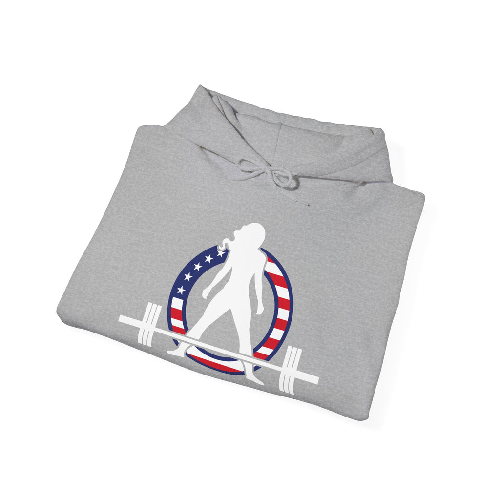 USA Logo - Unisex Heavy Blend Hooded Sweatshirt - USA Logo Dark - Plain Back
