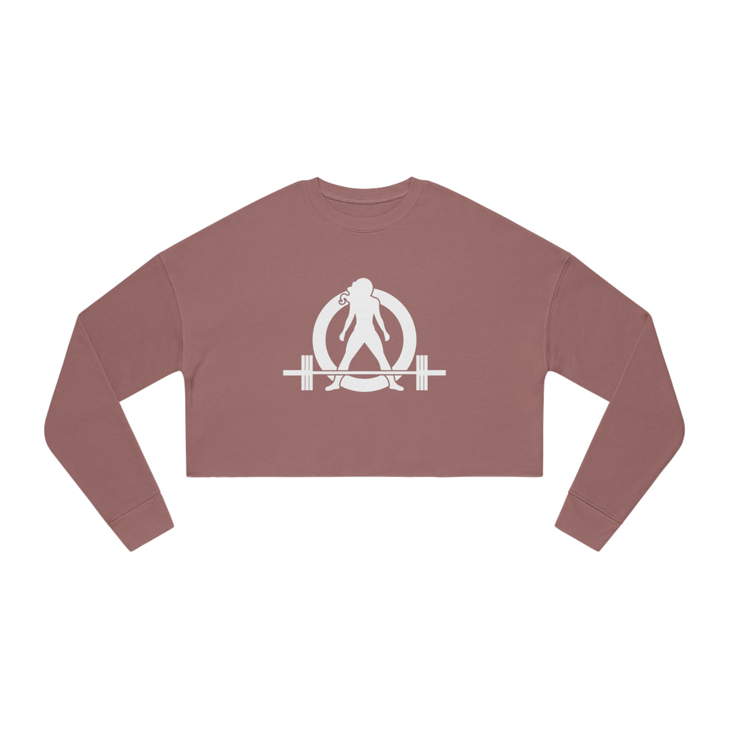 Women's Cropped Sweatshirt - White Original Logo
