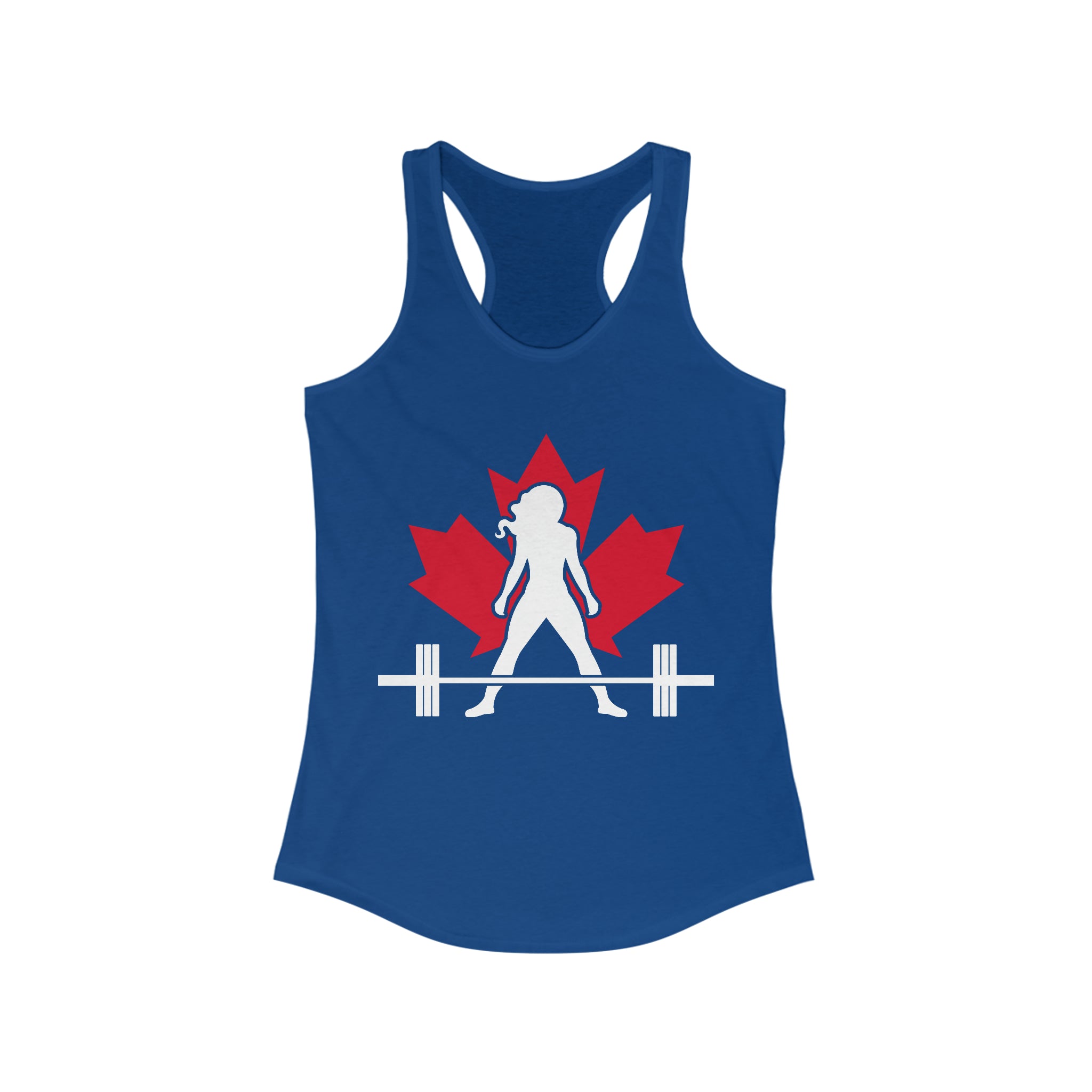 Women's Ideal Racerback Tank - Canada Dark Light - Plain Back