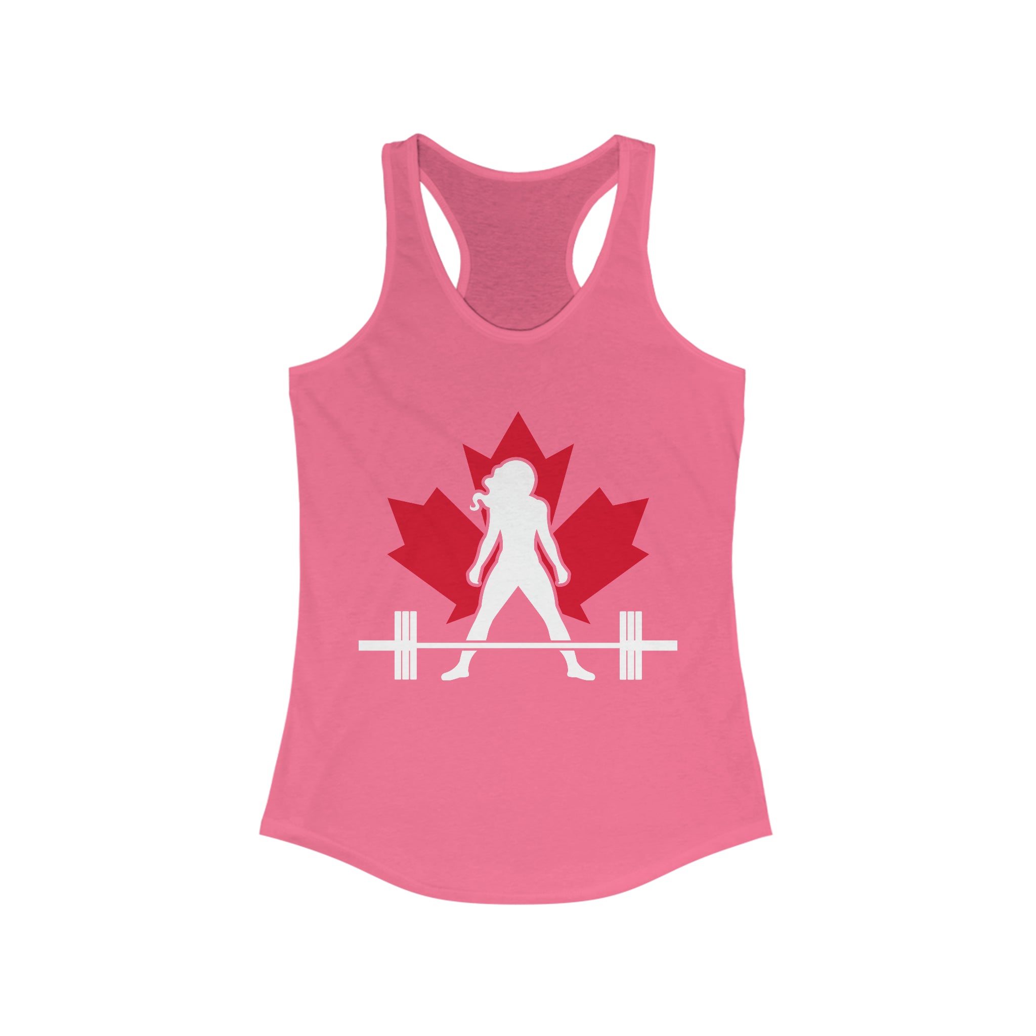 Women's Ideal Racerback Tank - Canada Dark Light - Plain Back