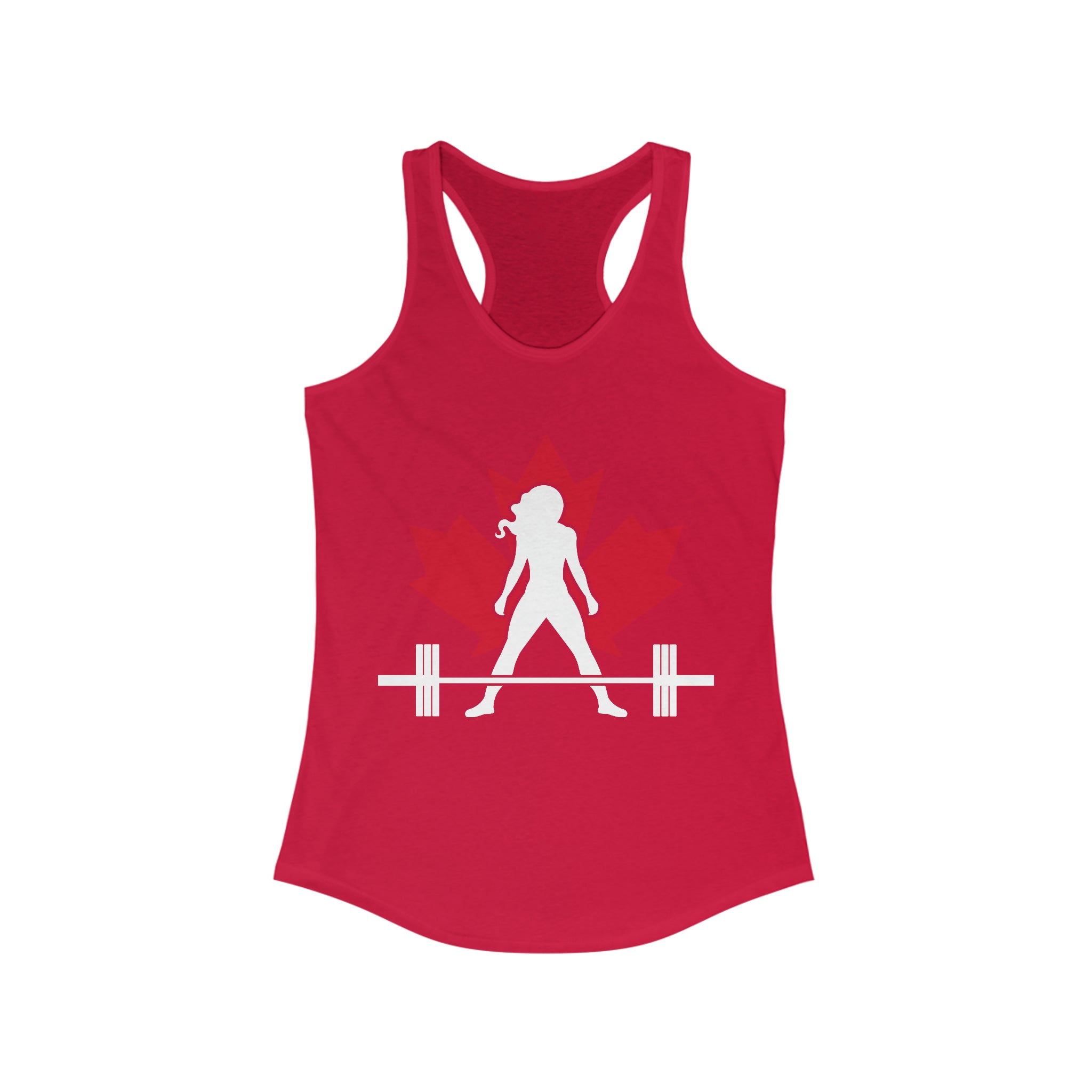 Women's Ideal Racerback Tank - Canada Dark Light - Plain Back