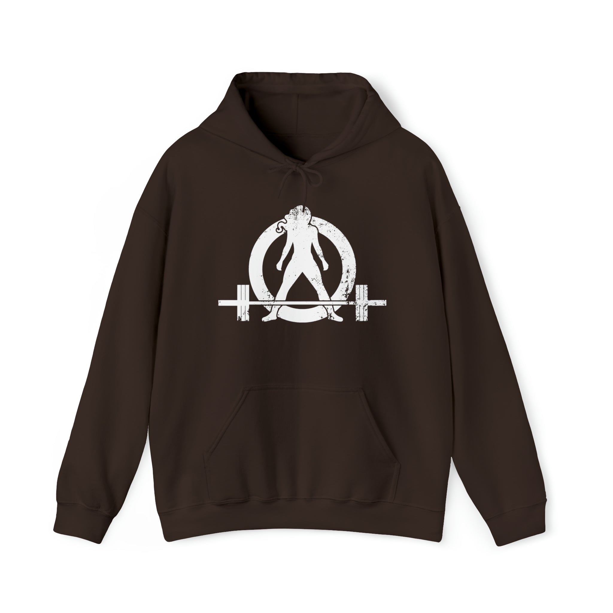 I Could Deadlift You. - Unisex Heavy Blend Hooded Sweatshirt - White Logo on Back
