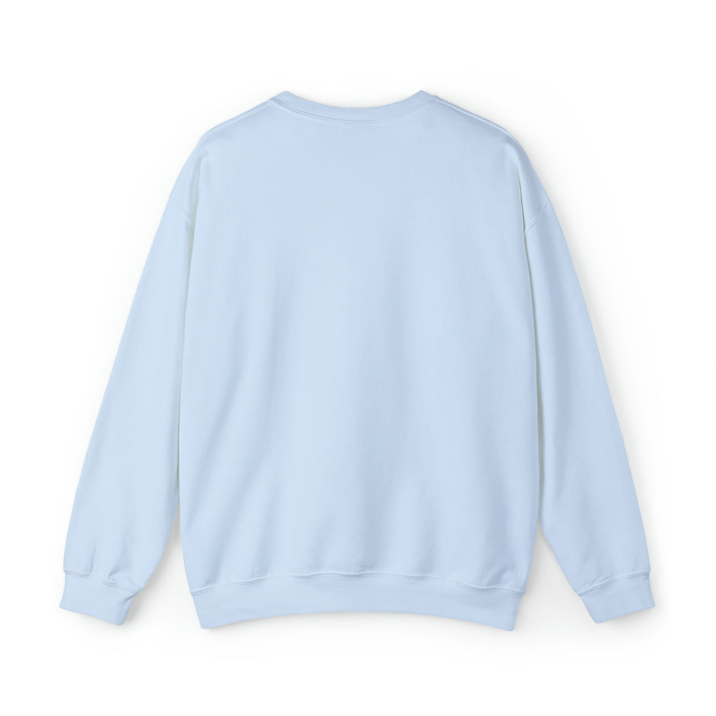 Unisex Heavy Blend™ Crewneck Sweatshirt - Distressed Logo - Plain Back