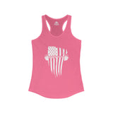 USA Barbell - Women's Ideal Racerback Tank - White Logo