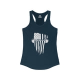 USA Barbell - Women's Ideal Racerback Tank - White Logo