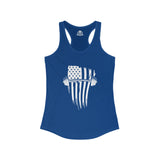 USA Barbell - Women's Ideal Racerback Tank - White Logo