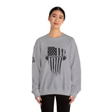 USA Barbell - Unisex Heavy Blend™ Crewneck Sweatshirt - Black Logo