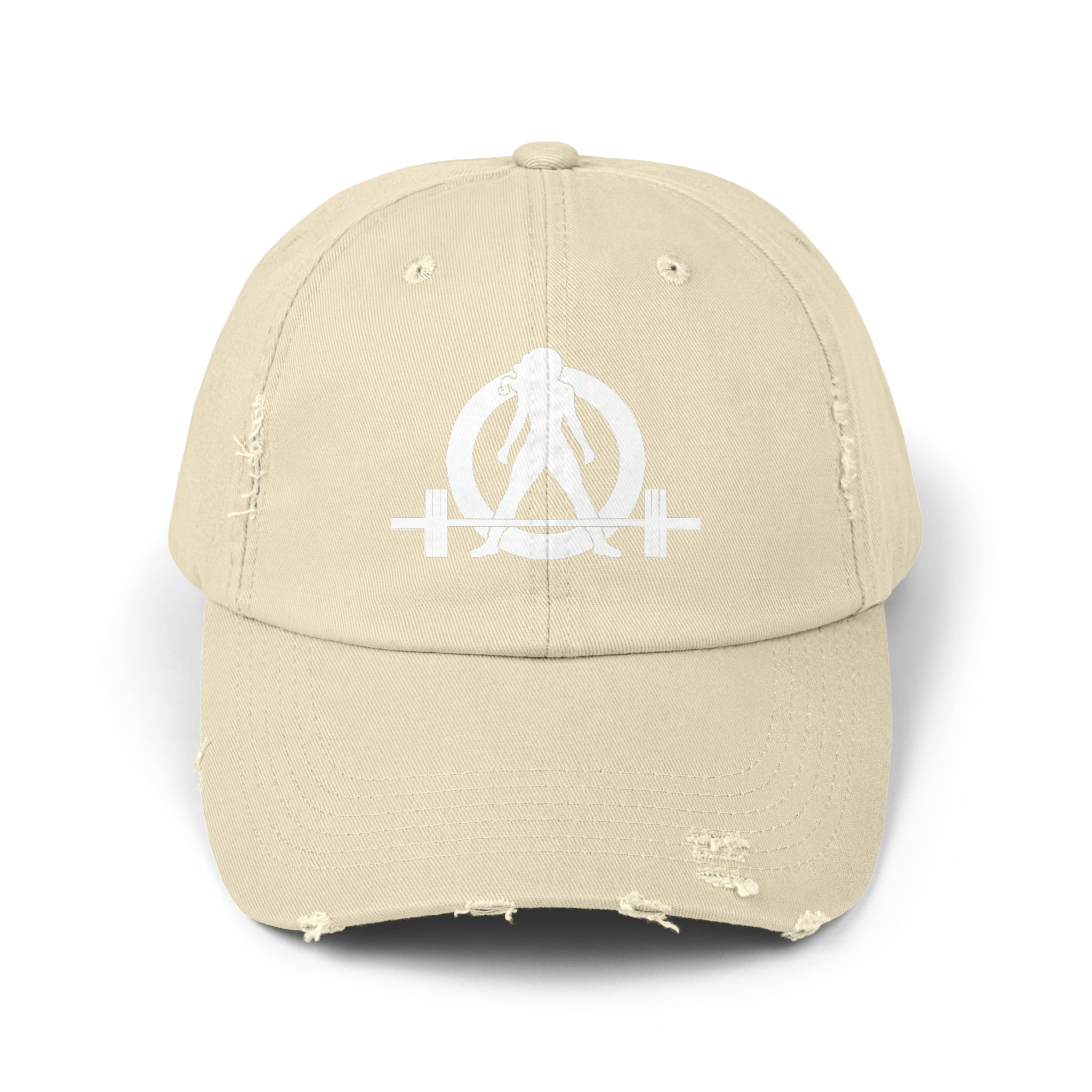 Unisex Distressed Cap - White Distressed Logo