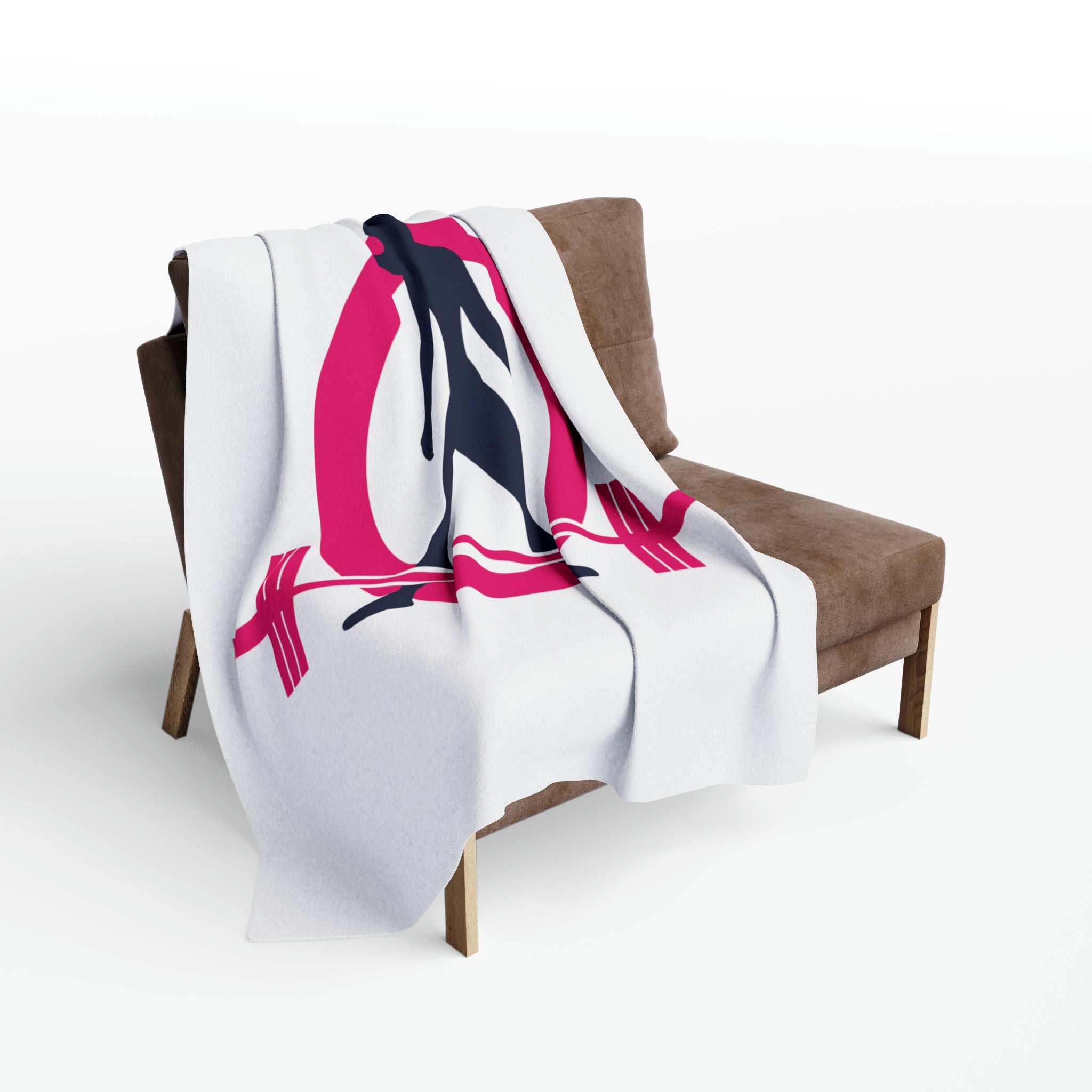 Arctic Fleece Blanket - White Color Logo